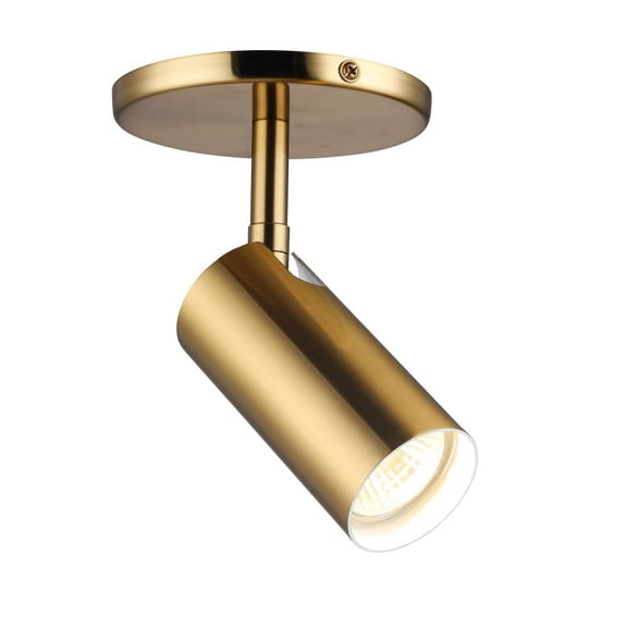 STY-71SPT-AGB Dainolite Stanly - 1 Light Spotlight In Contemporary Style-7.25 Inches Tall and 4.75 Inches Wide-Aged Brass Finish