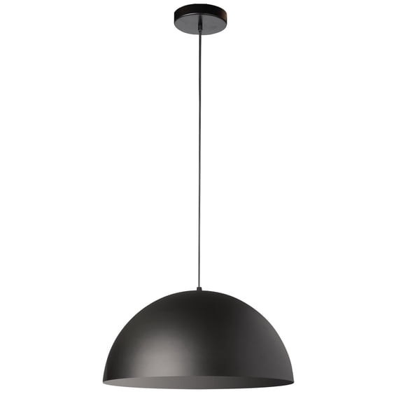 Dainolite 1LT Incandescent Pendant, Matte Black