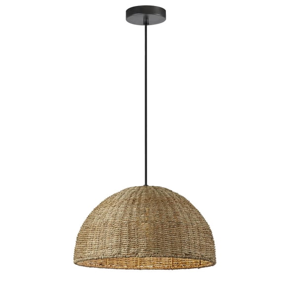 Dainolite 1LT Incandescent Pendant, Natural