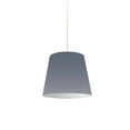 thumbnail image 1 of Dainolite 1LT Oversized Drum Pendant Small Gry Shade, 1 of 5