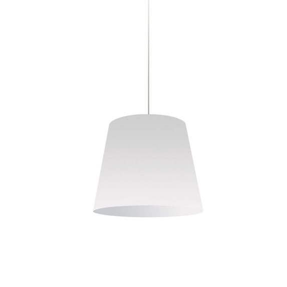 OD-S-790 Dainolite Oversized Drum - One Light Small Pendant-White Finish-White Shade Color -Traditional Installation