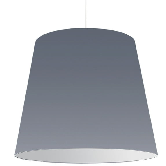 Dainolite 1LT Oversized Drum Pendant X- Large Grey Shade