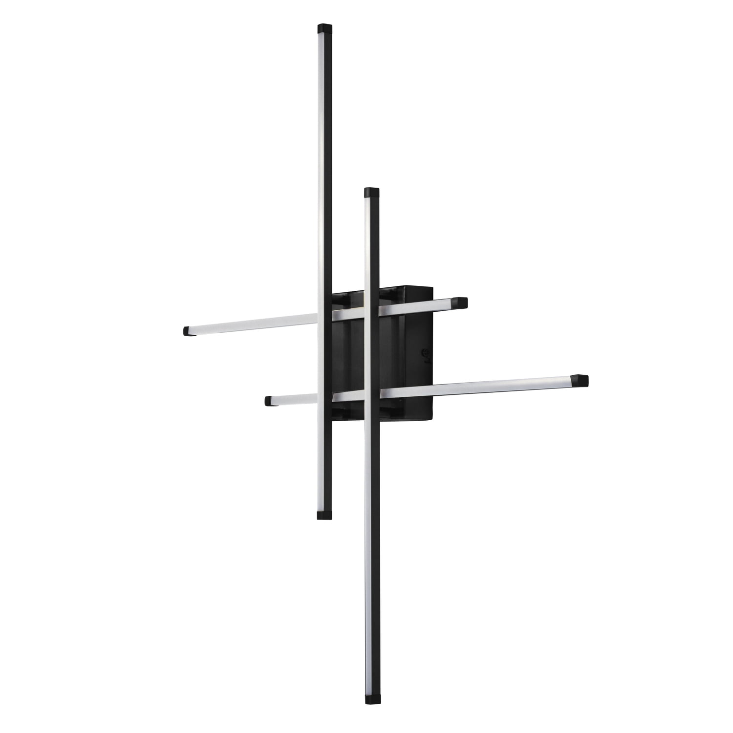 Matte Black 32.5'' Modern LED Ceiling Flush Mount for Indoor/Outdoor