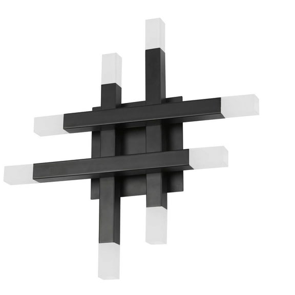 Dainolite 24W Wall Sconce Matte Black with Frosted Acrylic Diffuser