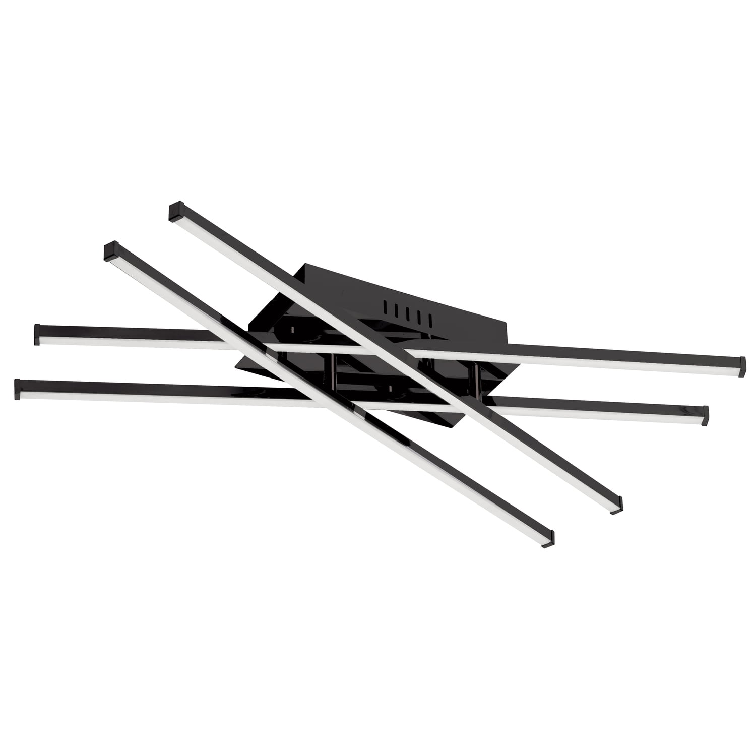 Summit 24" Matte Black Contemporary LED Flush Mount Ceiling Light