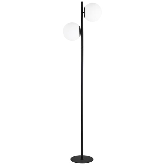 FOL-662F-MB-Dainolite-Folgar - 2 Light Floor Lamp In Contemporary Style-66.75 Inches Tall and 9.75 Inches Wide-Matte Black Finish