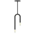 thumbnail image 1 of WAN-152P-MB Dainolite Wand - 2 Light Pendant In Modern Style-15.75 Inches Tall and 5 Inches Wide-Matte Black Finish, 1 of 2