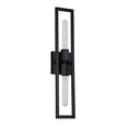 thumbnail image 1 of Dainolite 2 Light Incandescent Wall Sconce, Matte Black, 1 of 5