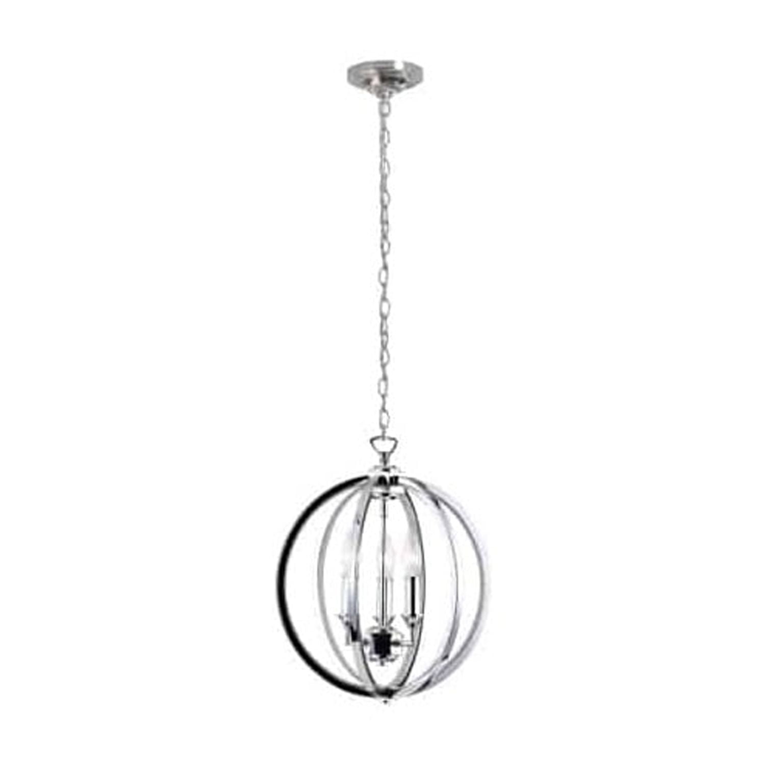 Polished Chrome Mini Crystal Candle Chandelier