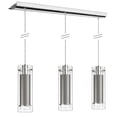 thumbnail image 1 of Dainolite 3 Light Pendant Clear/Frosted Glass - Polished Chrome, 1 of 5
