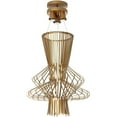 thumbnail image 1 of Dainolite 3 Light Pendant Wire Chime, 21" Diameter - Gold Semi-Gloss, 1 of 2