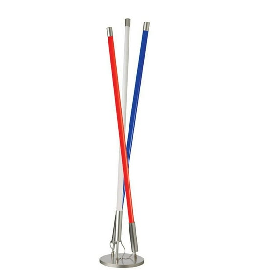 Dainolite 3 Light Red,White,Blue Floor Lamp