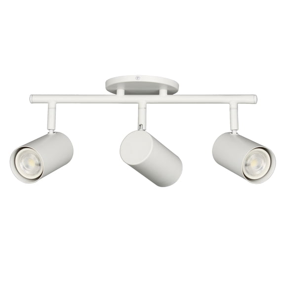 Dainolite 3 Light Track Light in Matte White