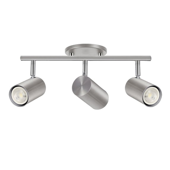 Dainolite 3 Light Track Light in Satin Chrome