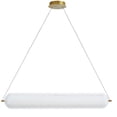 thumbnail image 1 of Dainolite 36W Horizontal Pendant Aged Brass with Clear Acrylic Diffuser, 1 of 3