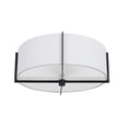 thumbnail image 1 of Dainolite 3LT Incandescent Semi-Flush Mount, MB w/ WH Shade, 1 of 8