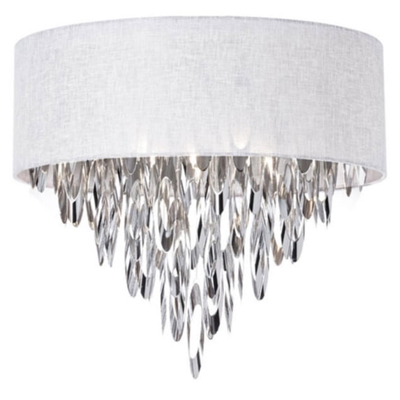 Dainolite 4 Light Flush-Mount Fixt - Polished Chrome