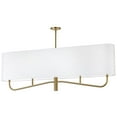 thumbnail image 1 of Dainolite 4LT Incan Horizontal Chandelier, AGB, WH Shade, 1 of 9