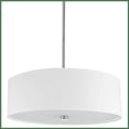 thumbnail image 1 of Dainolite  4 Light Incandescent Pendant with White Shade, Polished Chrome, 1 of 1