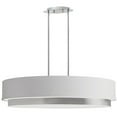 thumbnail image 1 of Dainolite 4 Light Oval Pendant - Satin Chrome, 1 of 2
