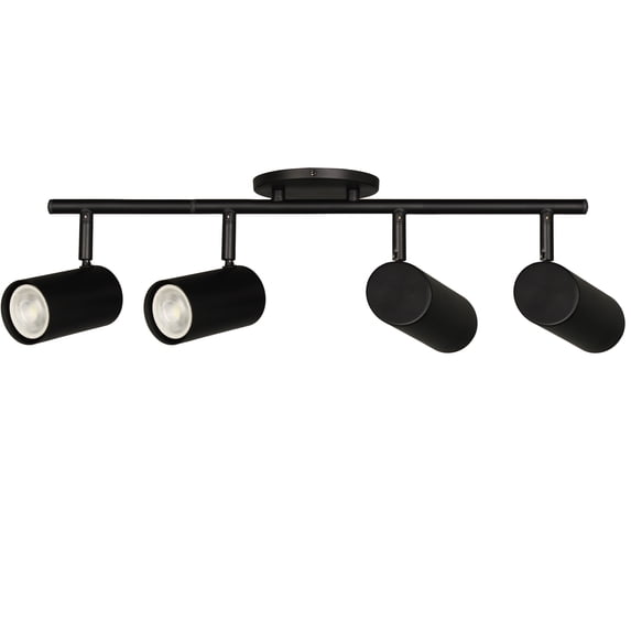Dainolite 4 Light Track Light in Matte Black