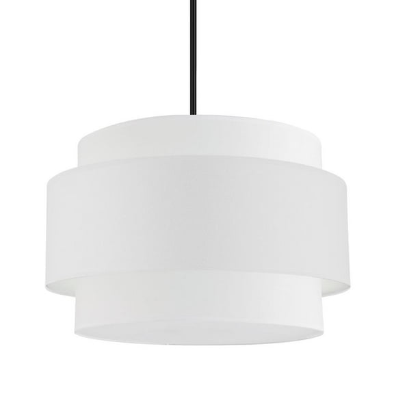 Dainolite 4LT Incandescent Chandelier, MB, WH Shade