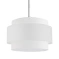 thumbnail image 1 of PYA-224C-PC-WH Dainolite Priya - 4 Light 3-Tier Pendant In Contemporary Style-14 Inches Tall and 22 Inches Wide-Polished Chrome Finish-White Shade, 1 of 11