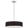 thumbnail image 1 of 571-204P-SC-BK Dainolite Everly - 4 Light Pendant-Satin Chrome Finish-Black  Shade Color, 1 of 3