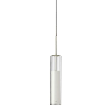 Dainolite 5W LED Pendant, White Finish