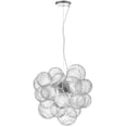 thumbnail image 1 of Dainolite 6 Light Halogen Pendant Polished Chrome with Clear Spiral Glass, 1 of 3