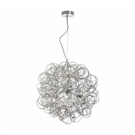 Dainolite 6 Light Tubular Pendant - Polished Chrome