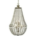 thumbnail image 1 of Dainolite 6 Light Vertical Chandelier,Palladium Gold - White Washed, 1 of 2