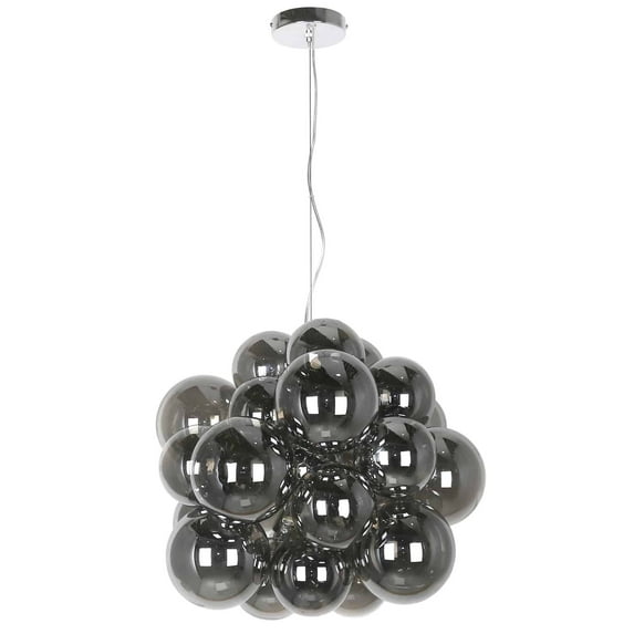 Dainolite 6LT Halogen Pendant, PC w/ Smoked Glass