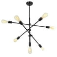 thumbnail image 1 of 817P-BK Dainolite 7 Light Adjustable Pendant-Black Finish    -Traditional Installation, 1 of 2