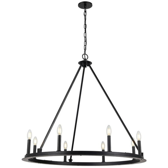 Dainolite 8LT Incandescent Chandelier, MB