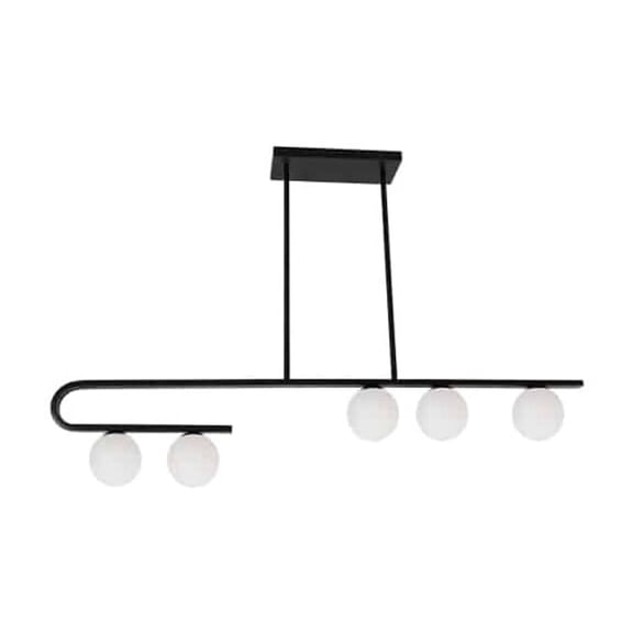 ATL-445HP-MB Dainolite Atlas - 5 Light Horizontal Pendant-Matte Black Finish