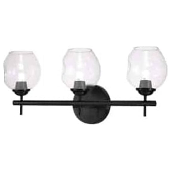 Dainolite Abii 3 Light Transitional Matte Black Luxury vanity lights Modern Bathroom Vanity Light LED Compatible