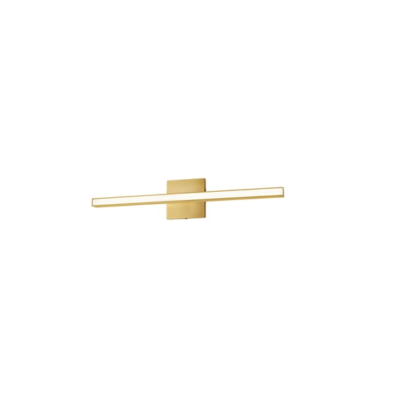 Dainolite Arandel Vanity Light - 18W LED - Aged Brass - White Acrylic Diffuser