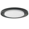 thumbnail image 1 of Dainolite  Boullier Flush Mount - 30W - Matte Black - White Acrylic Diffuser, 1 of 4