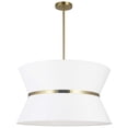 thumbnail image 1 of CTN-244C-AGB-790 Dainolite Caterine - 4 Light 2-Tier Pendant In Transitional Style-14 Inches Tall and 24 Inches Wide-Aged Brass Finish-White Shade, 1 of 11