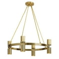 thumbnail image 1 of Dainolite 8 Light Chandelier in Aged Brass, 1 of 2