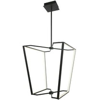 CUR-2260C-MB Dainolite Curant - 60W 1 LED Chandelier In Modern Style-22.75 Inches Tall and 20.75 Inches Wide-Matte Black Finish