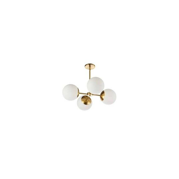 DAY-244C-AGB-Dainolite-Dayana - 4 Light Chandelier-Aged Brass Finish