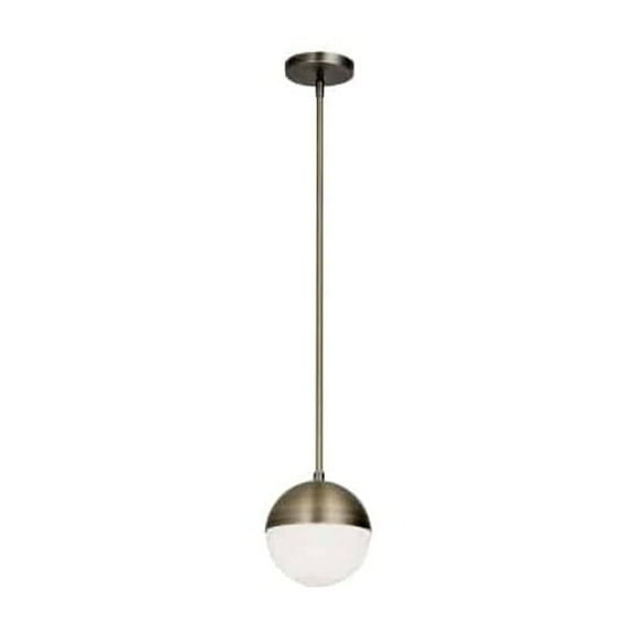 DAY-71P-AB Dainolite Dayana - One Light Pendant-Antique Brass Finish
