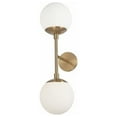 thumbnail image 1 of DAY-232W-AGB Dainolite Dayana - 2 Light Wall Sconce-Aged Brass Finish, 1 of 3