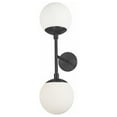 thumbnail image 1 of Dainolite - Dayana - 2 Light Wall Sconce-Matte Black Finish, 1 of 3