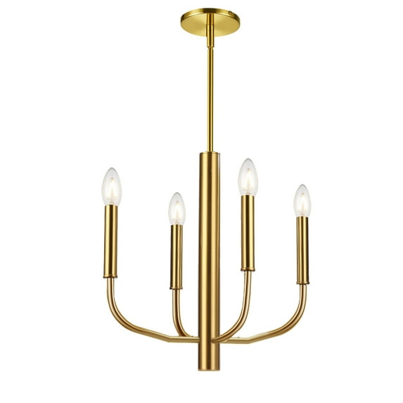 Dainolite - Eleanor - 4 Light Chandelier In Transitional Style-16 Inches Tall