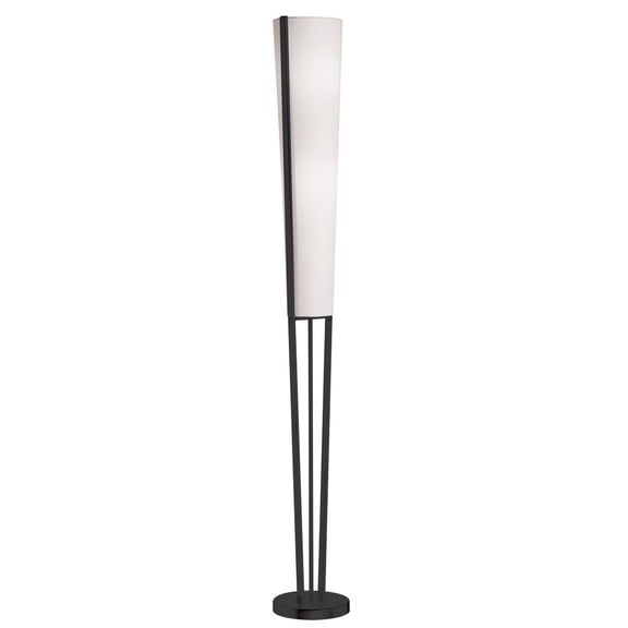 83323F-MB-Dainolite-Emotions - 2 Light Floor Lamp In Modern Style-61 Inches Tall and 7 Inches Wide-Matte Black Finish
