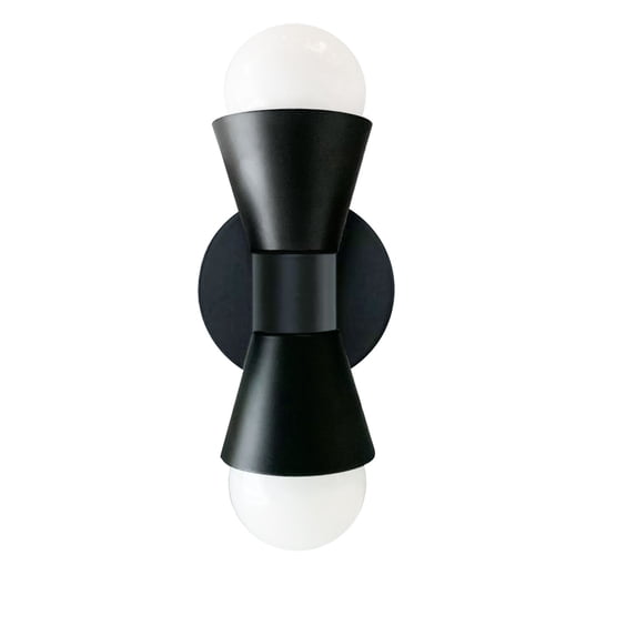 Dainolite - Fortuna - 2 Light Wall Sconce-Matte Black Finish-Matte Black