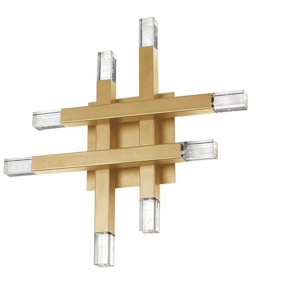 FCS-1432W-AGB Dainolite Francesca - 15.75 Inch 32W 8 LED Wall Sconce-Aged Brass Finish